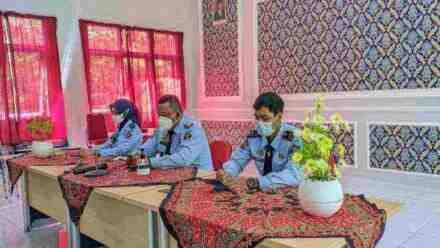 Bapas Nusakambangan Ikuti Teleconference Sinergi Kemenkumham Jateng – KPK RI