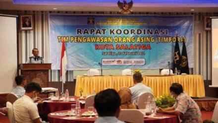 Buka Rakor TIMPORA Salatiga, Kakanwil Kumham Jateng, A. Yuspahruddin Minta Pengawasan Orang Asing Dimaksimalkan