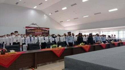 CPNS Lapas Pasir Putih Ikuti Orientasi Dari Sekjen Kemenkumham RI