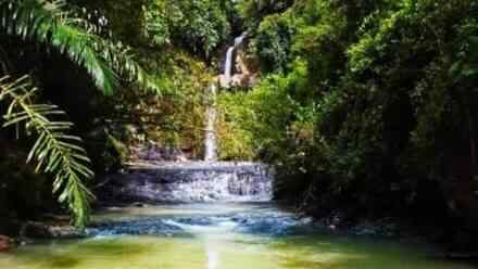 Curant Penganten Waterfall Tourism in Karangpucung Cilacap