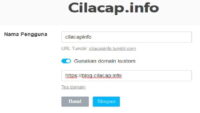 Cara Custom Domain Tumblr dengan Domain atau Subdomain Sendiri