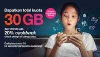 Pelajar Harus Tau, Ini Caranya Dapat Kuota Tri 30 GB Gratis