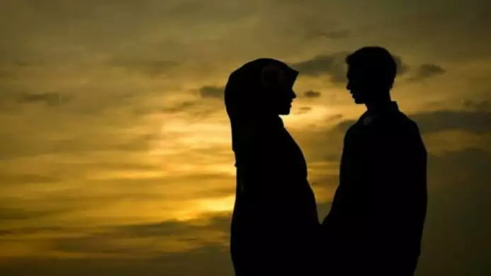 ilustrasi pasangan muslim