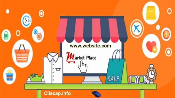 ilustrasi website marketplace