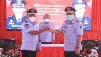 Kakanwil Kemenkumham Jateng memimpin jalannya Serah Terima Jabatan Kepala Lembaga Pemasyarakatan Kelas I Semarang