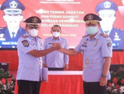 Kakanwil Kemenkumham Jateng memimpin jalannya Serah Terima Jabatan Kepala Lembaga Pemasyarakatan Kelas I Semarang