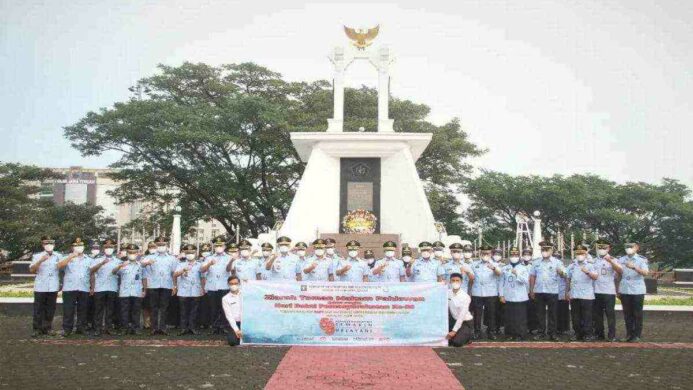 kemenkumham jateng gelar upacara tabur bunga di tmp giri tunggal