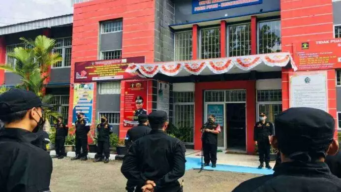 lapas High Risk Pasir Putih Nusakambangan mengelar Apel Penguatan Zona Integritas