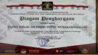 Lapas High Risk Pasir Putih Mendapatkan Penghargaan Dari Dirjenpas