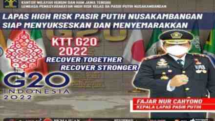 LAPAS HIGH RISK PASIR PUTIH NUSAKAMBANGAN TURUT MENDUKUNG DAN MENYEMARAKAN KTT G20 TAHUN 2022