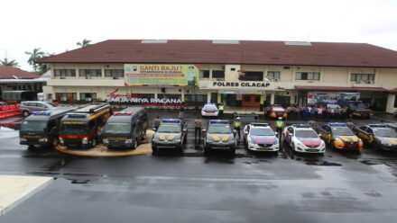 Polres Cilacap Launching KBM Tim Tindak Covid-19