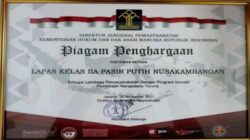 Menerapkan Program Inovasi Dalam Pembinaan Lapas High Risk Pasir Putih Dapat Penghargaan