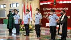 Menkumham Lantik dan Ambil Sumpah Jabatan Pimti Pratama Kanwil Kemenkumham Jateng