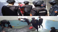 Operasi Penggeledahan Kamar Blok Hunian WBP Lapas High Risk Pasir Putih