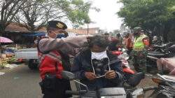 Pemkab Brebes, Polres dan Koramil Gelar Pendisiplinan Protokol Kesehatan di Pasar Banjarharjo