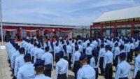 Pegawai Bapas NK Ikuti Upacara Pembukaan Kegiatan Satriya Sancaya Karya Dhika Alumni Poltekip Angkatan 52