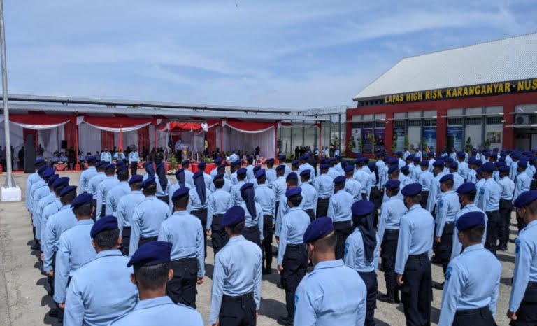 pegawai bapas nk ikuti upacara pembukaan kegiatan satriya sancaya karya dhika alumni poltekip angkatan 52