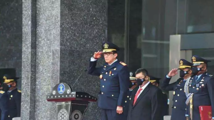 peringati hdkd menkumham ajak asn kemenkumham wujudkan nilai semakin pasti