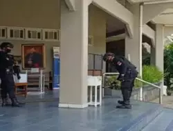 Polresta Banyumas Sterilisasi Gereja