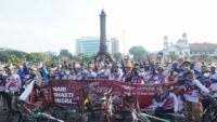 Ratusan Pesepeda Kemenkumham Jateng Ramaikan Fun Bike HBI Ke-72