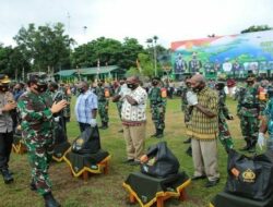 Satgas Bantuan Sosial dan Pendisiplinan Protokol Kesehatan di Jayapura Dilepas Panglima TNI dan Kapolri