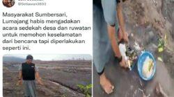 Viral, Sesajen Ditendang di Gunung Semeru